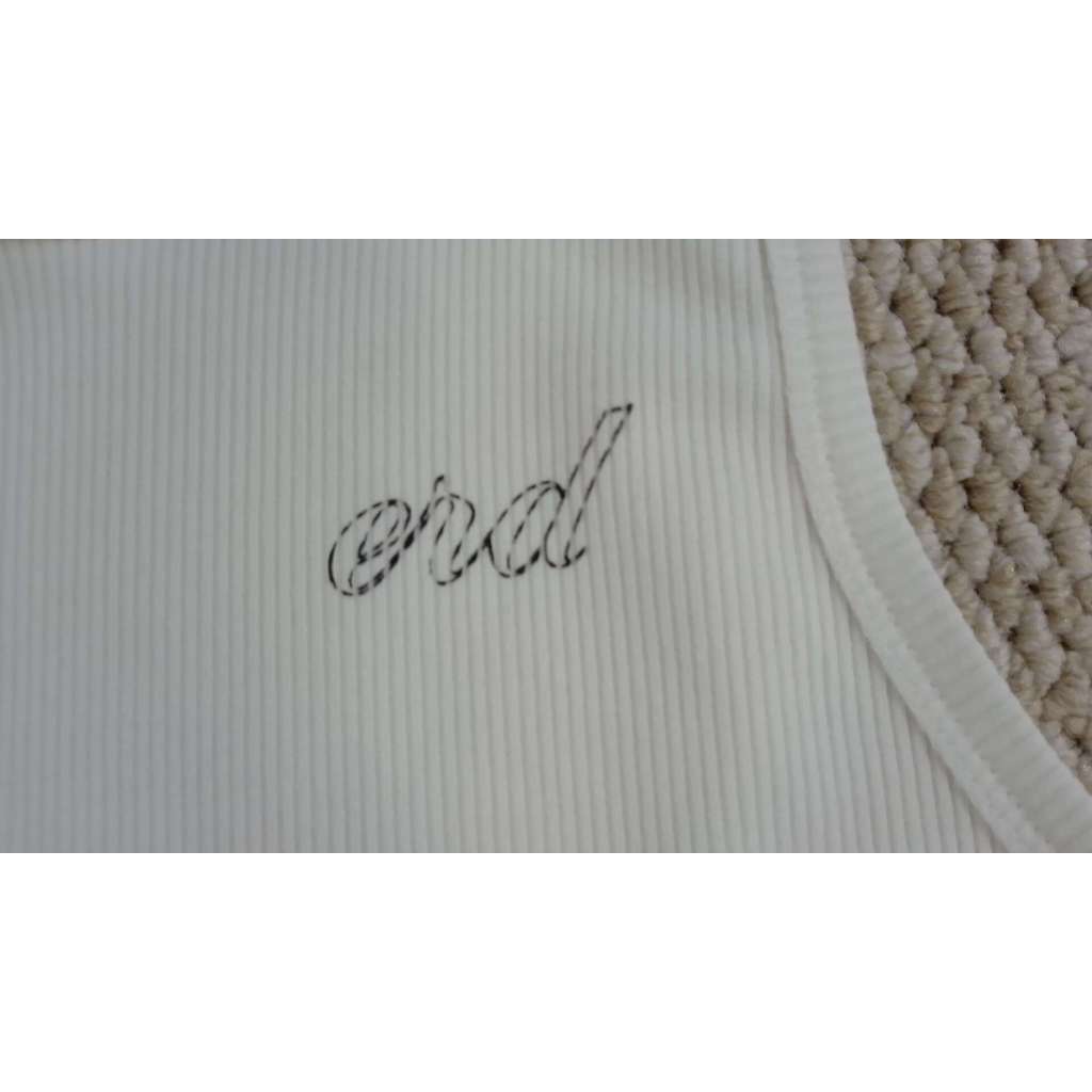 enfants.riches.deprimes ERD White Ribbed Tank Top