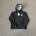 mertra - Monogram Shell Jacket (Black) - Water sensitive monogram pattern effect