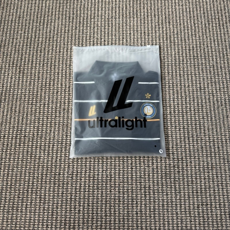 Ultralight London - Long Sleeve Stripe Polo Shirt [Black]