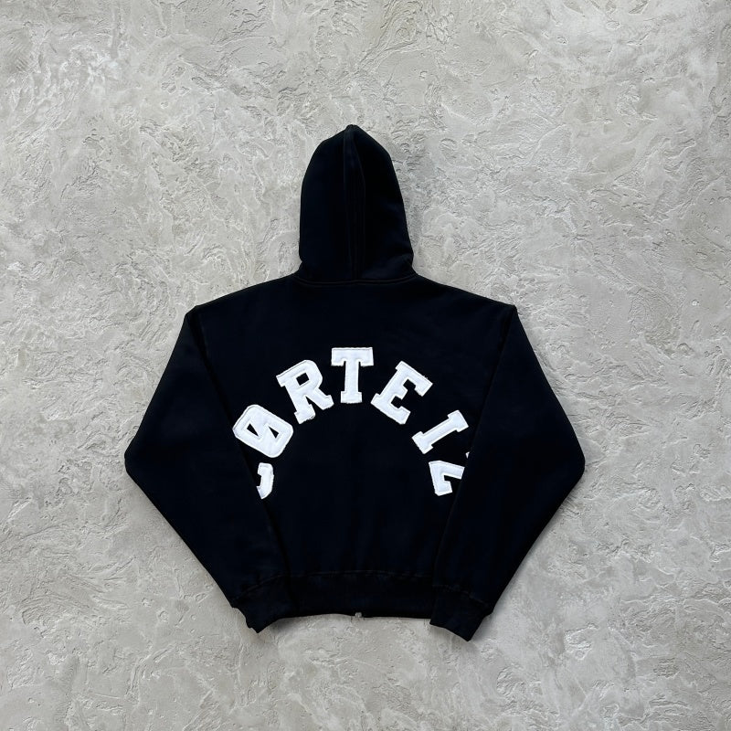 Colly Arch - Zip-Up Hoodie/ Sweatpants/ Set - CRTZ.XYZRTW [BLACK]