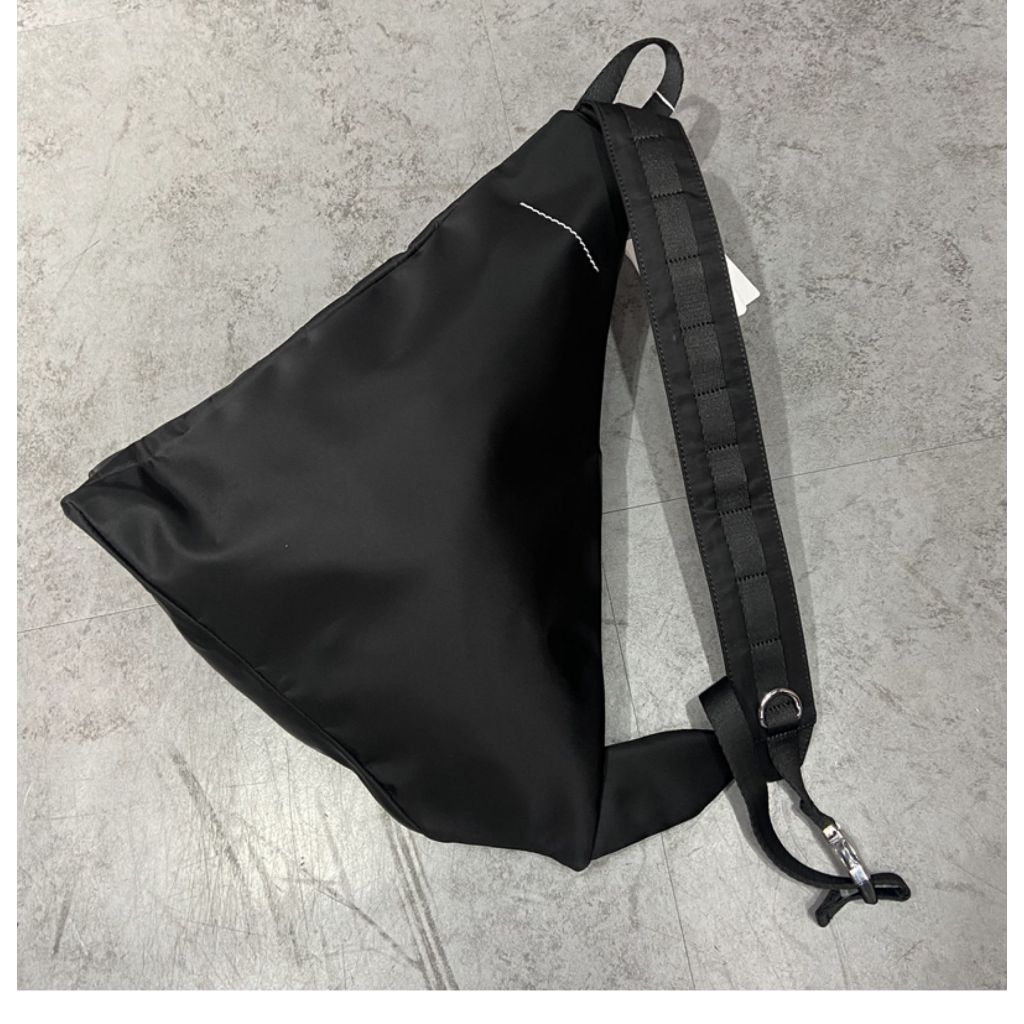 MM6 triangular cross body bag