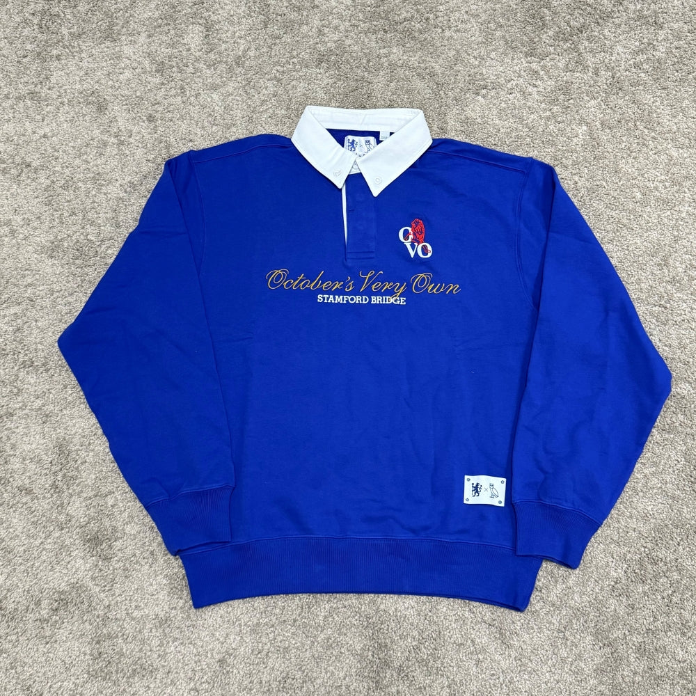 October’s Very Own (OVO) x chelsea FC Rugby Sweatshirt [BLACK/BLUE]