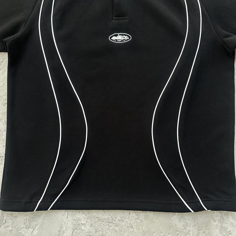 Island Pique Polo Shirt/ Shorts/ Set - CRTZ.XYZRTW [BLACK]