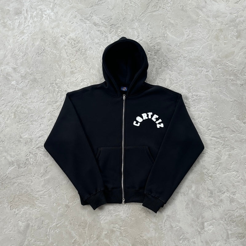 Colly Arch - Zip-Up Hoodie/ Sweatpants/ Set - CRTZ.XYZRTW [BLACK]