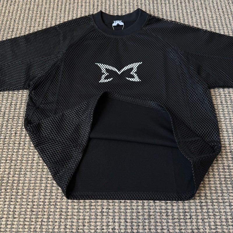 Mertra Layered Mesh Jersey (Black/Green)