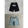 Baggy Denim Shorts - Corteiz [STONEWASH/WASHED BLACK]