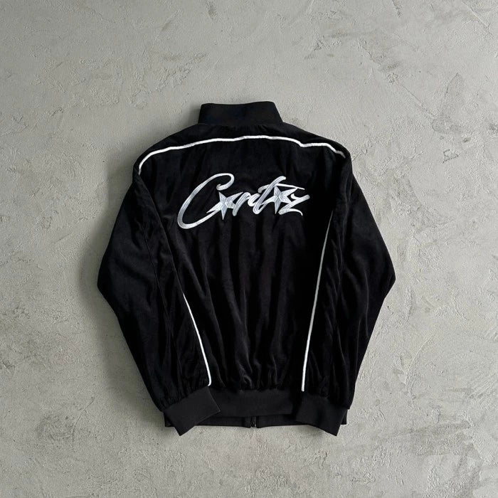 VVS Velour Set/Jacket/Pants - Corteiz [BLACK]