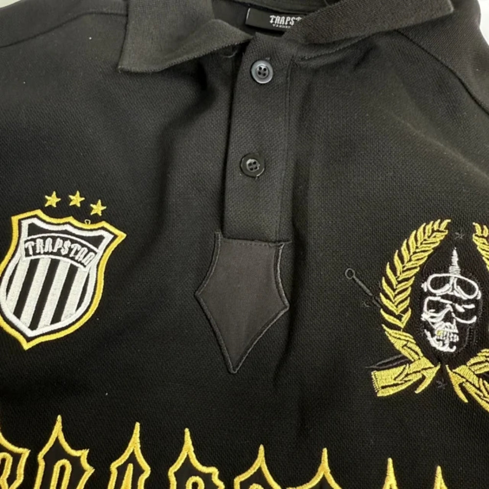 TRAPSTAR - Decoded Logo-embroidery Cotton-pique Polo Shirt