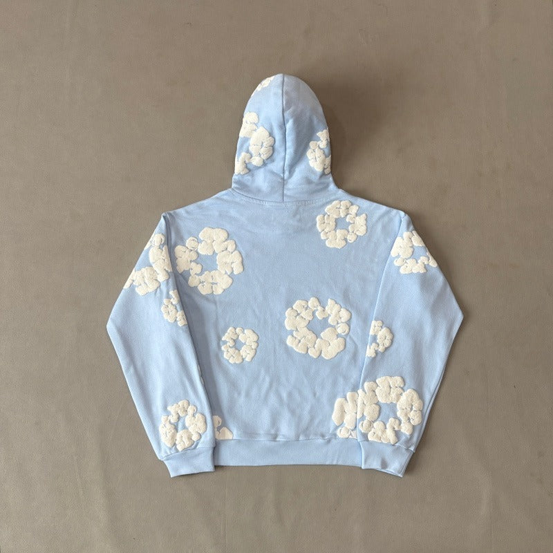 DNMTRS The Cotton Wreath Powder Hoodie [PINK/BLUE]