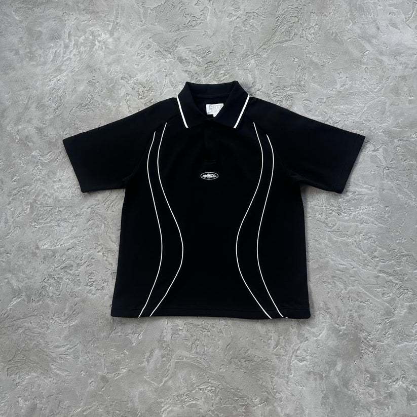 Island Pique Polo Shirt/ Shorts/ Set - CRTZ.XYZRTW [BLACK]