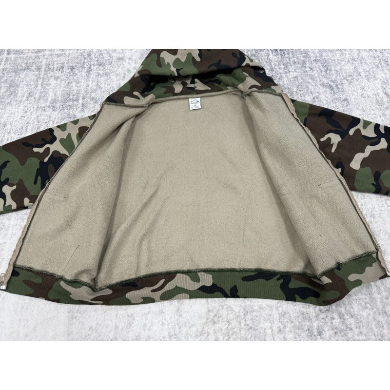 AKIMBO ZIP-UP HOODIE - WOODLAND CAMO