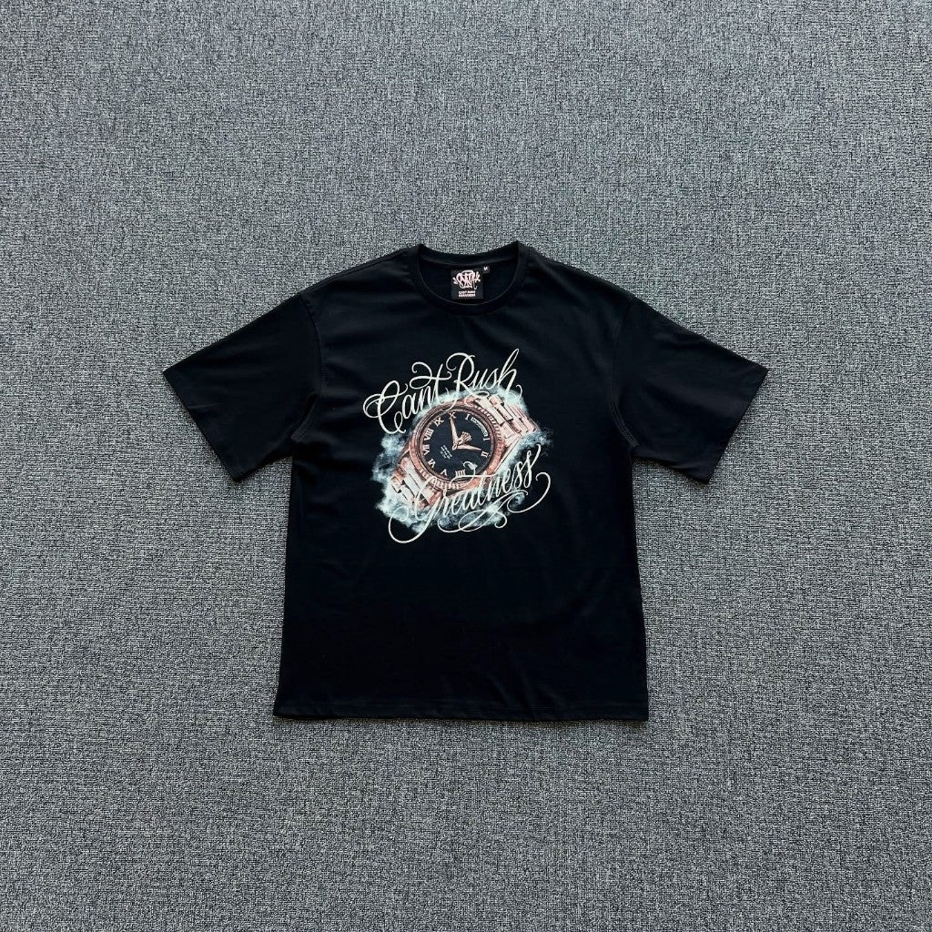 Syna Can't Rush Greatness Watch Tee - Black