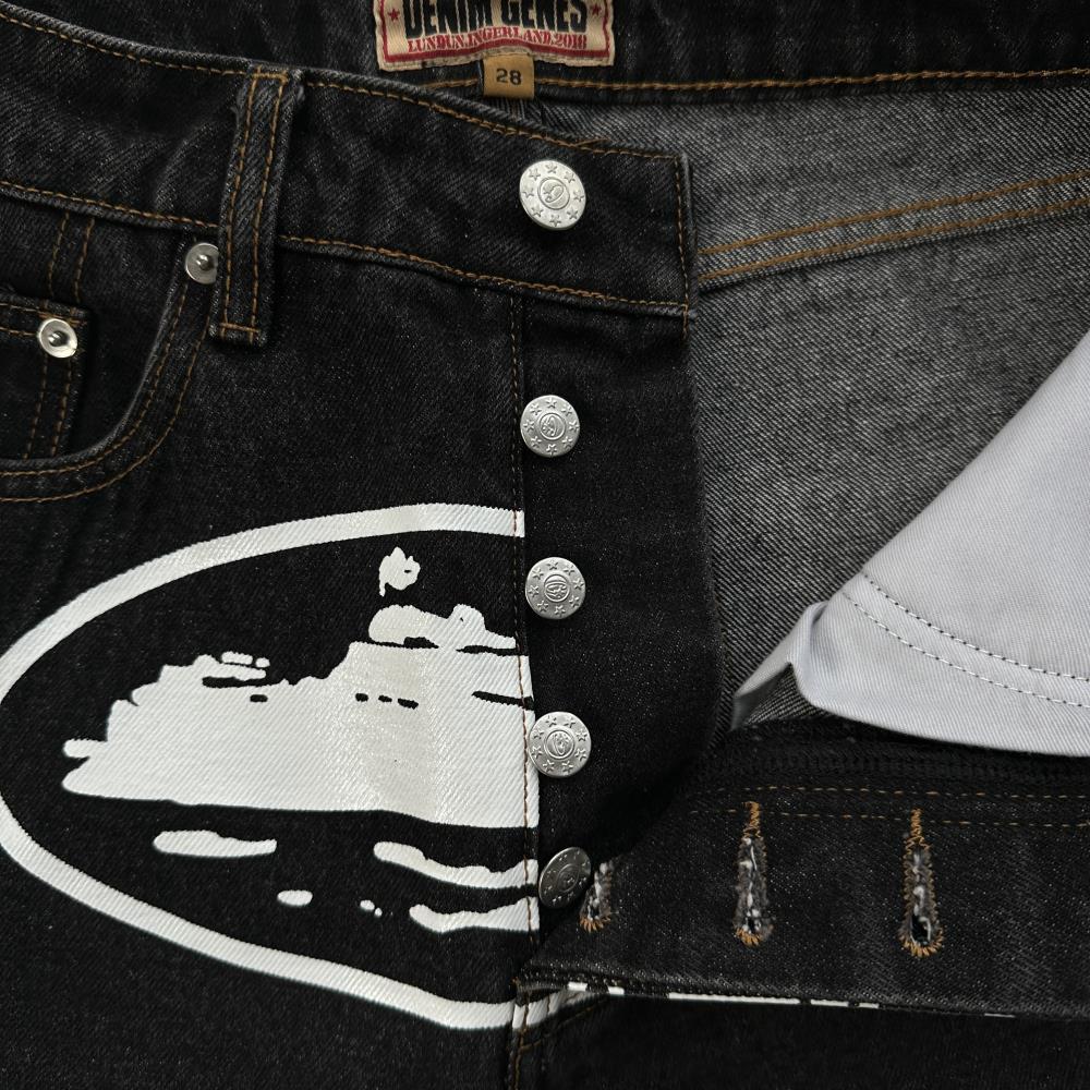 Baggy Denim Shorts - Corteiz [STONEWASH/WASHED BLACK]