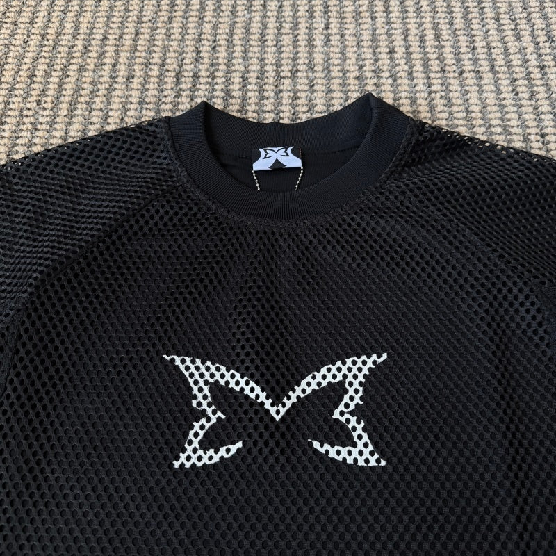Mertra Layered Mesh Jersey (Black/Green)