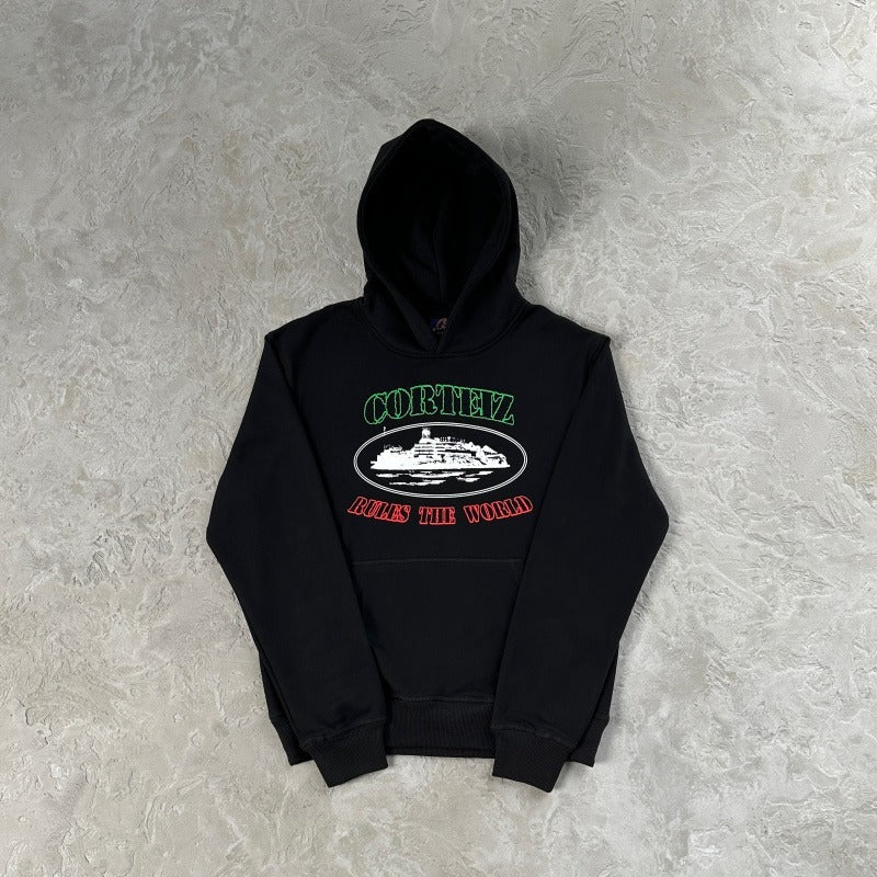OG Alcatraz Italia Hoodie - Corteiz [Black]