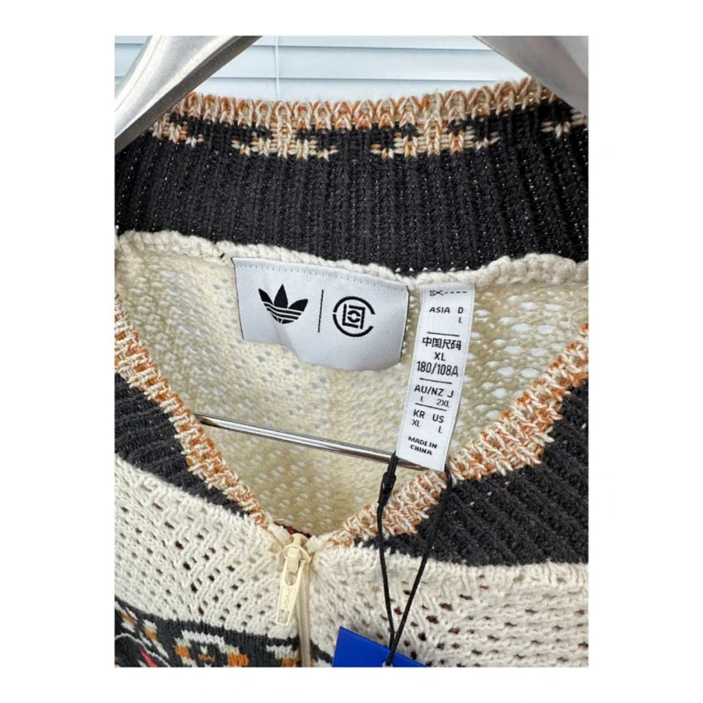 ADIDAS x CLOT Knit Cardigan Crew White/Cream
