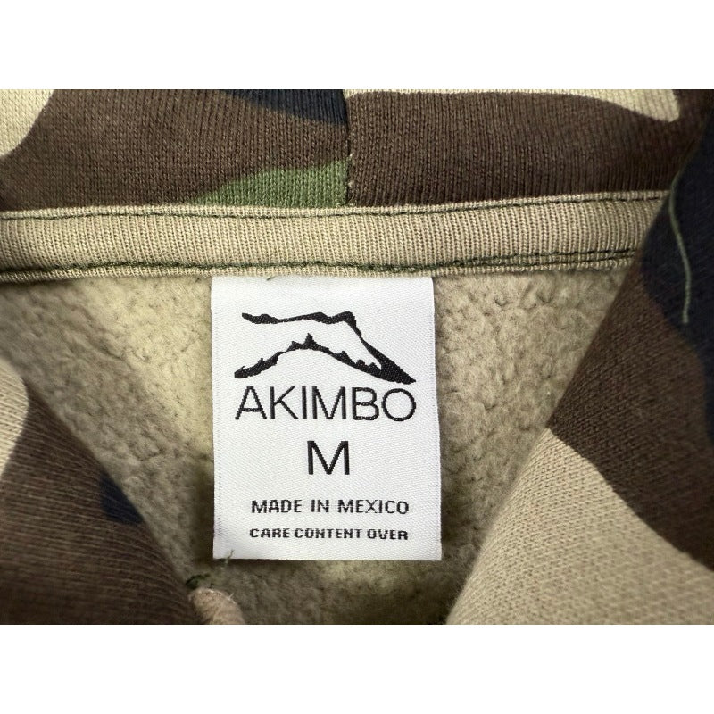 AKIMBO ZIP-UP HOODIE - WOODLAND CAMO