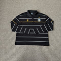 Ultralight London - Long Sleeve Stripe Polo Shirt [Black]