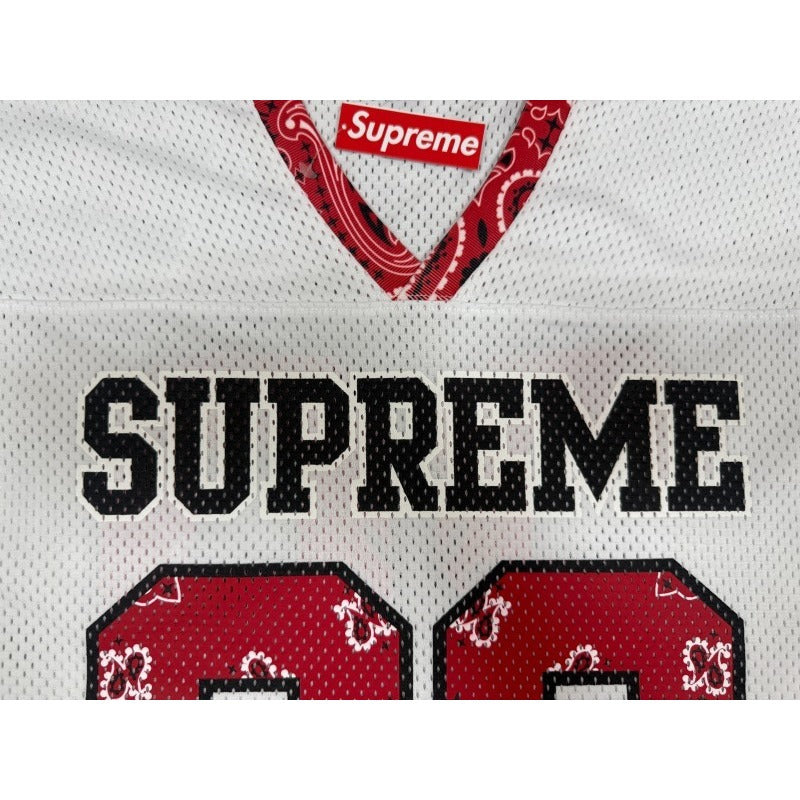 Supreme Bandana Football Jersey SS25 [Black/White]