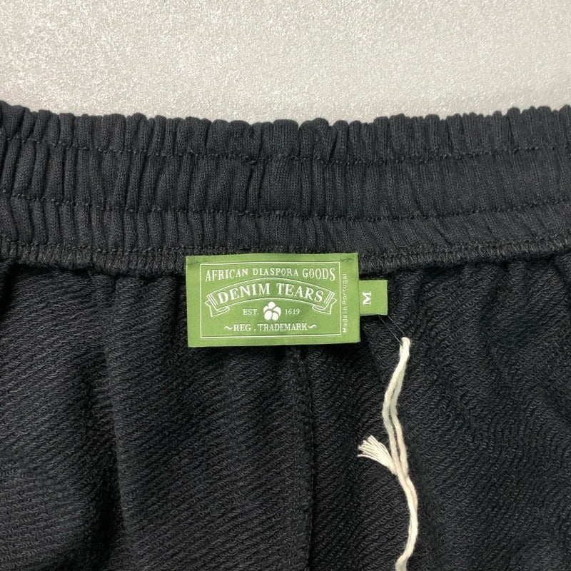Baggy Cotton-Wreath Sweatpants - DNM.TRS [Black/Blue/Green/Grey/Red]