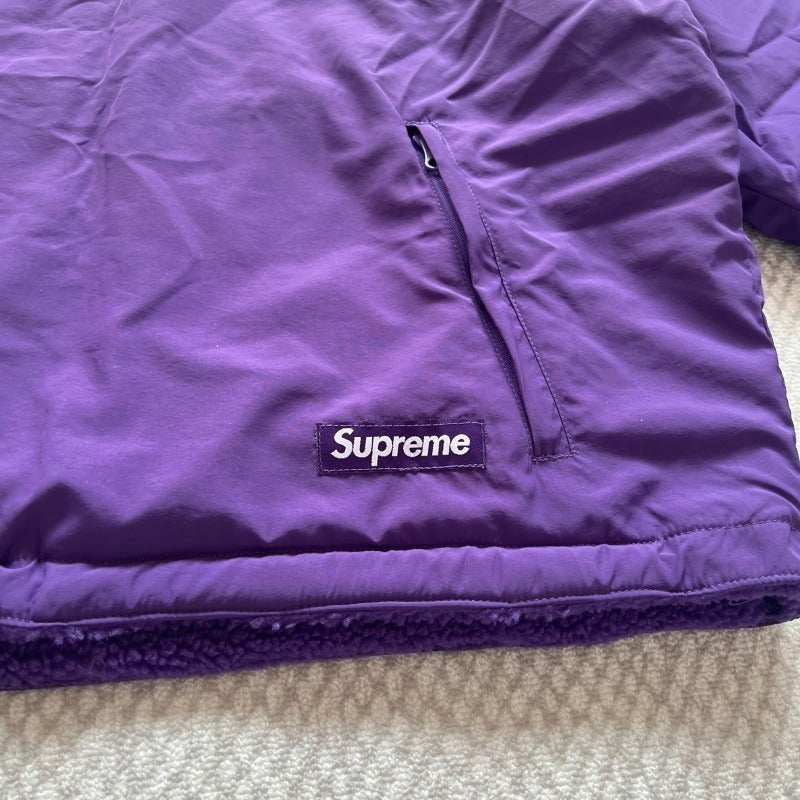 Sup Polartec Shearling Reversible Pullover "Camo"