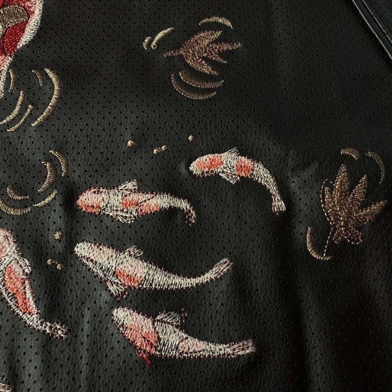 derschutze - "koi fish v2" leather jersey