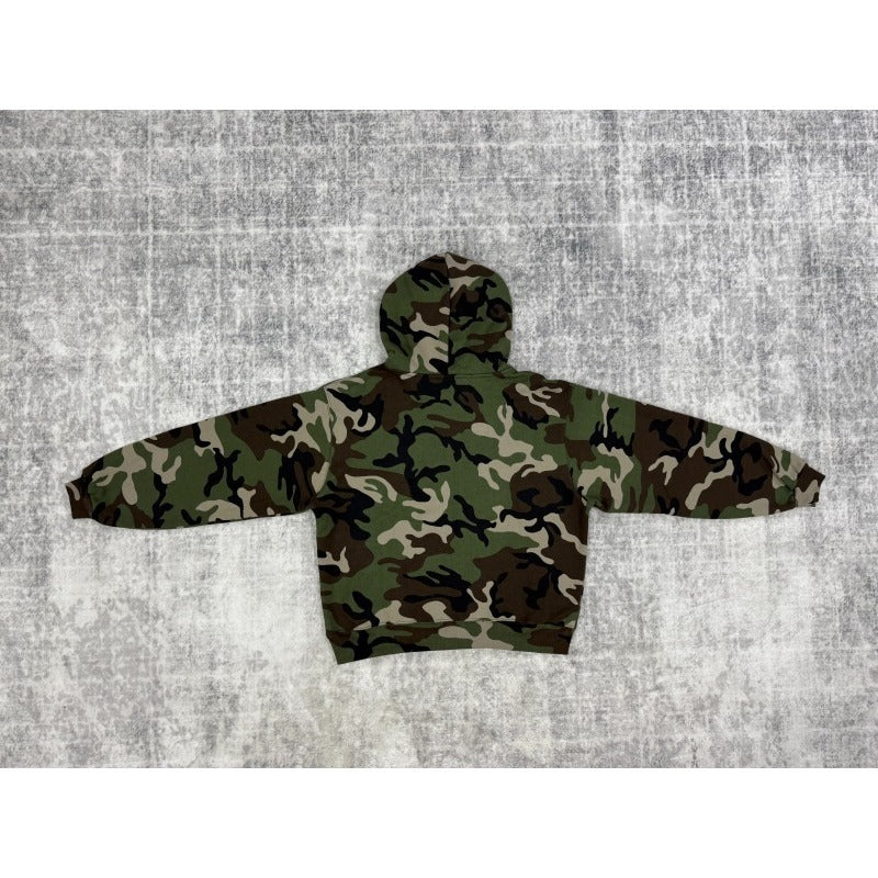AKIMBO ZIP-UP HOODIE - WOODLAND CAMO