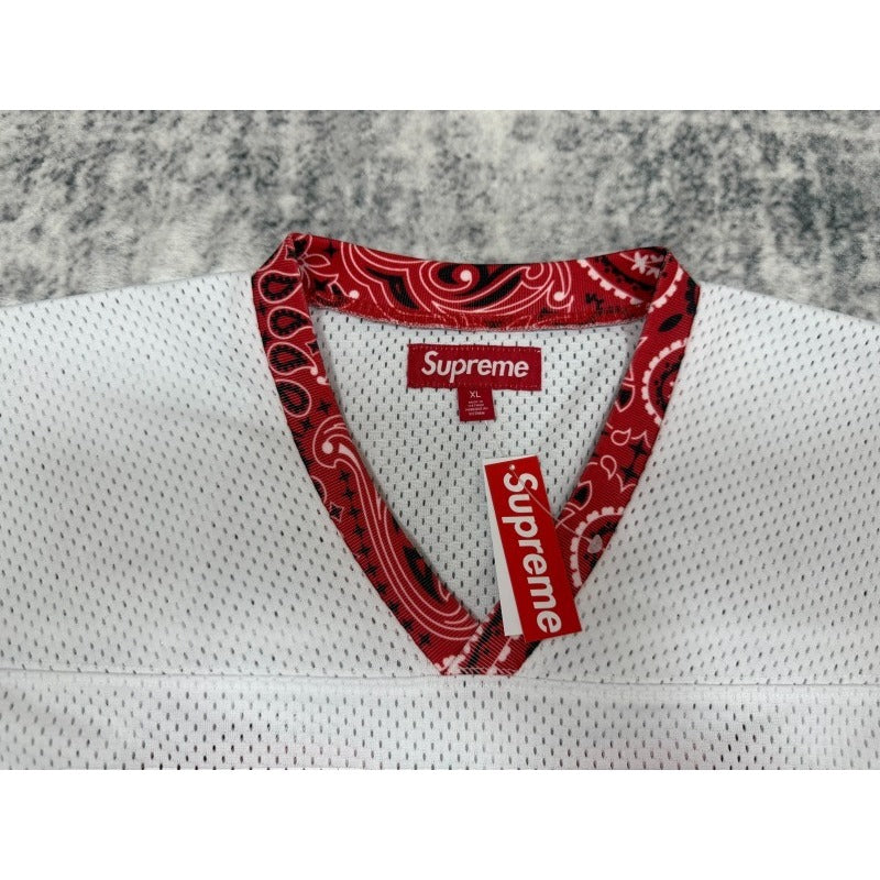 Supreme Bandana Football Jersey SS25 [Black/White]