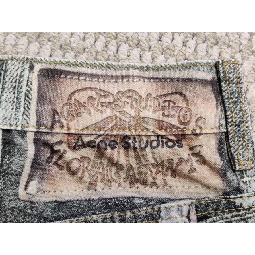 Acne Studios 'Digital Candy Keychain' Denim Jorts