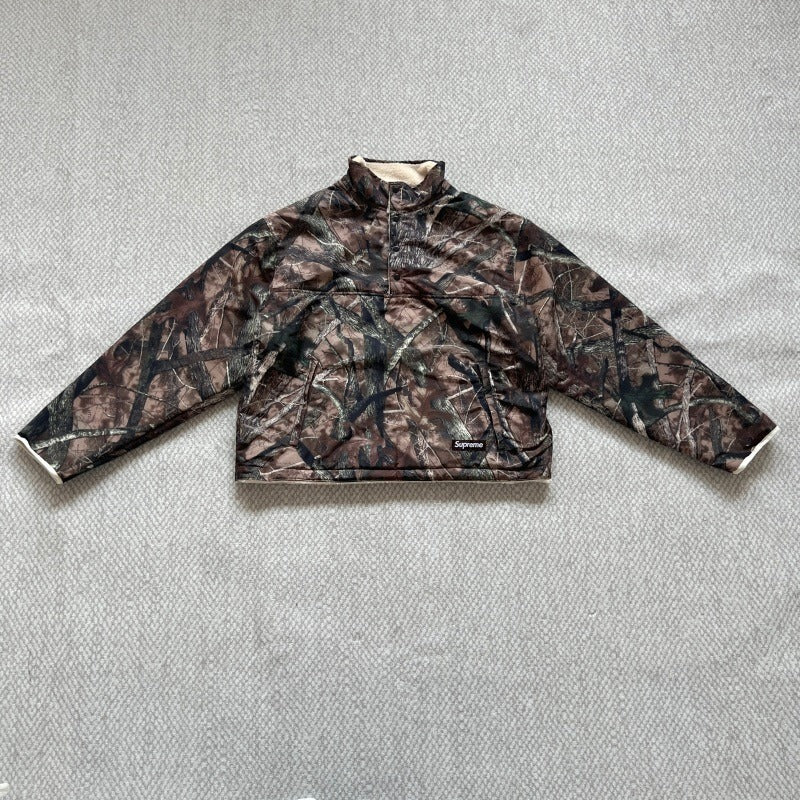 Sup Polartec Shearling Reversible Pullover "Camo"