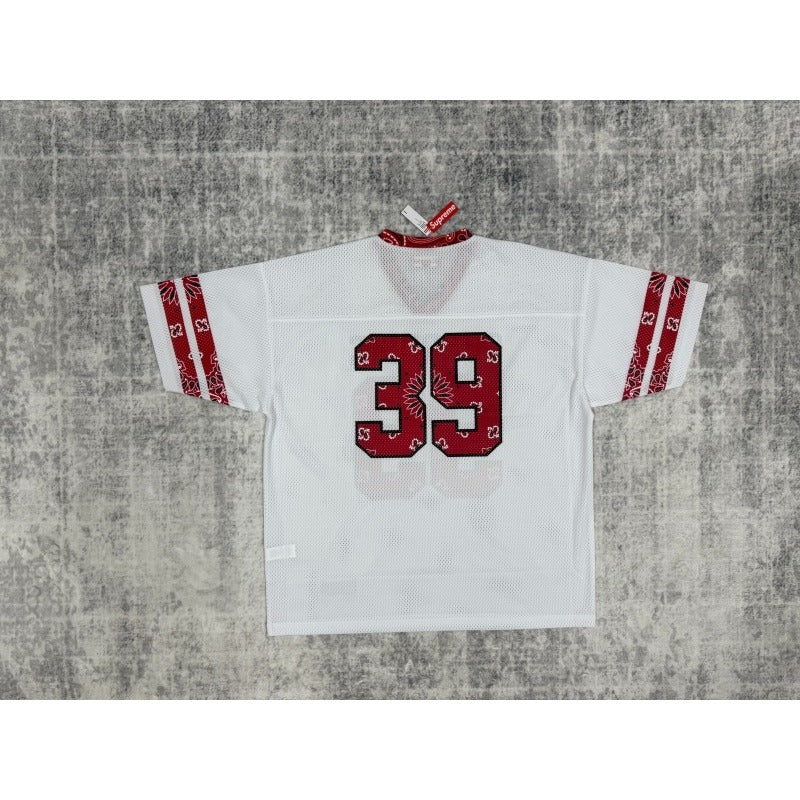 Supreme Bandana Football Jersey SS25 [Black/White]