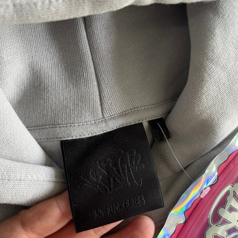 Syna World Logo Tracksuit - Grey/ Pink