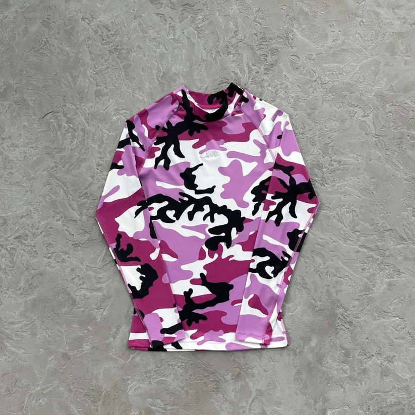 LITEWORK COMPRESSION TOP - Corteiz.RTW [BLACK/WOODLAND CAMO]