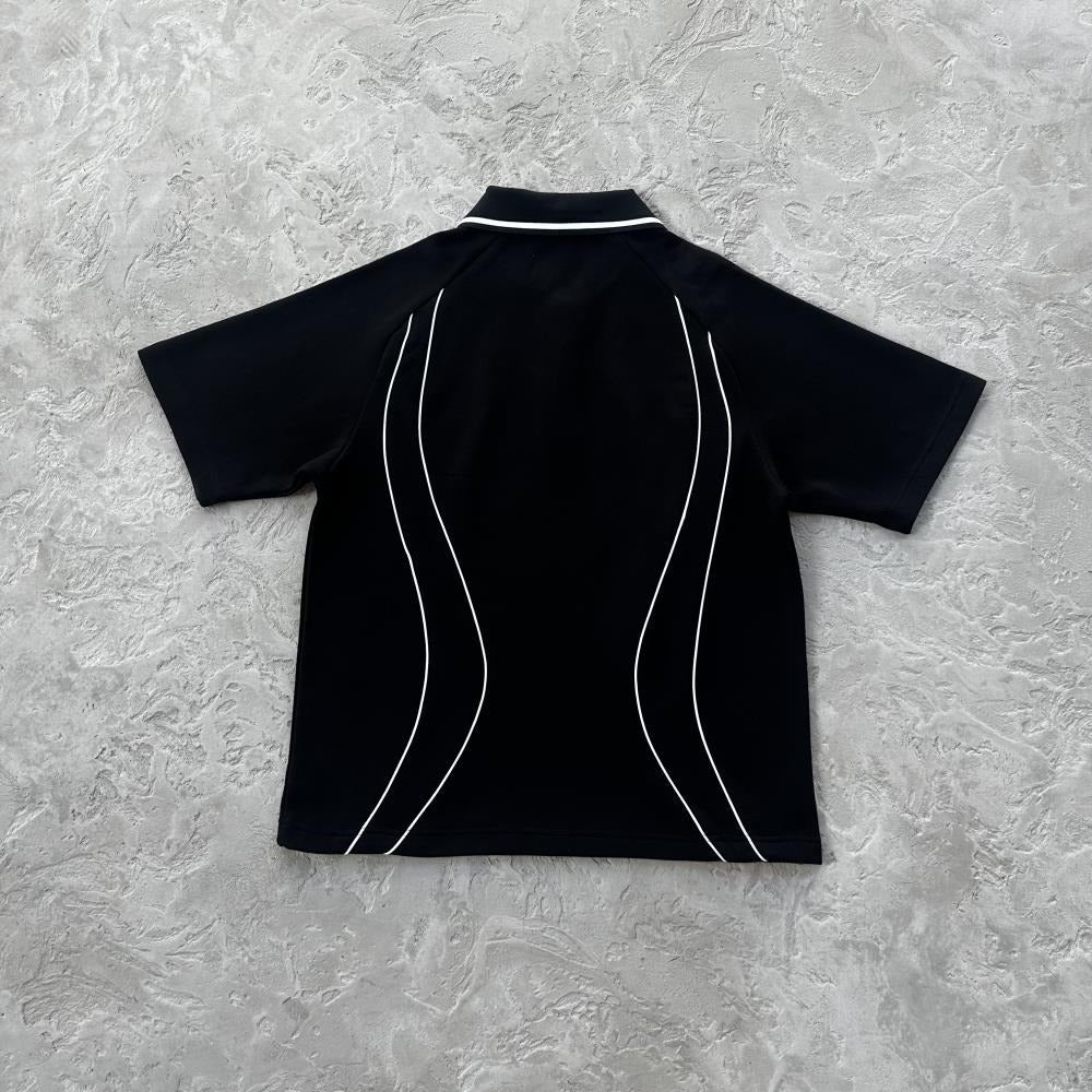 Island Pique Polo Shirt/ Shorts/ Set - CRTZ.XYZRTW [BLACK]