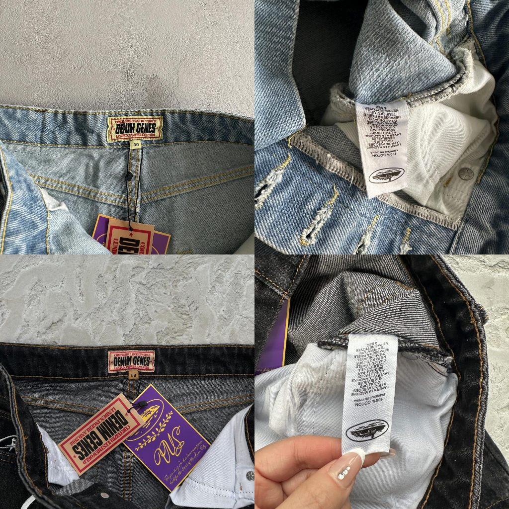 Baggy Denim Shorts - Corteiz [STONEWASH/WASHED BLACK]