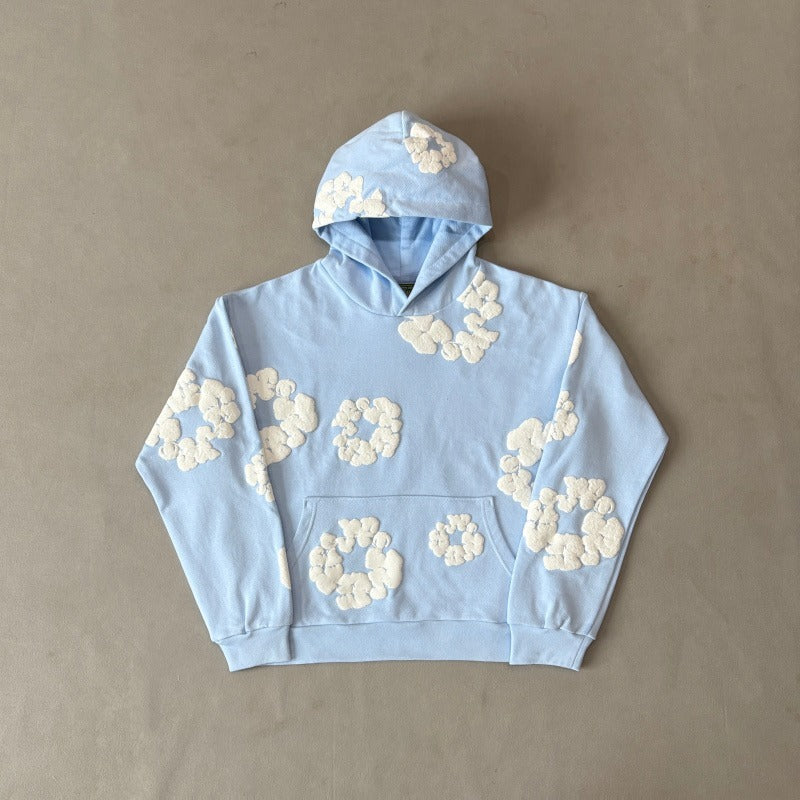 DNMTRS The Cotton Wreath Powder Hoodie [PINK/BLUE]