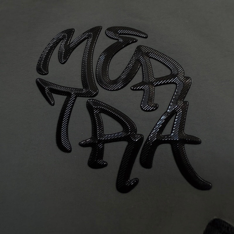 mertra - Monogram Shell Jacket (Grey) - Water Reactive Monogram Pattern Effect