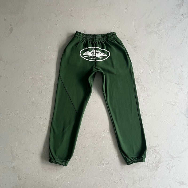 OG Alcatraz Sweatpants - Corteiz [BLACK/GREEN]