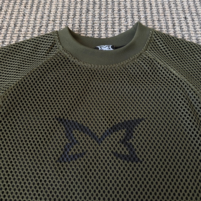 Mertra Layered Mesh Jersey (Black/Green)