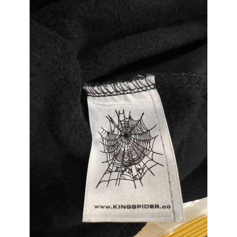 Sp5der VVS Rhinestone Hoodie [Black]