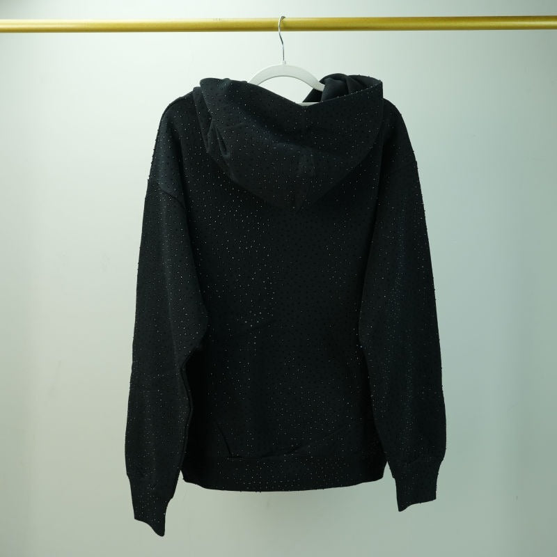 Sp5der VVS Rhinestone Hoodie [Black]