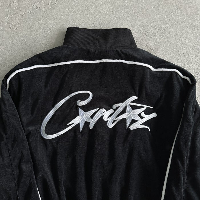 VVS Velour Set/Jacket/Pants - Corteiz [BLACK]