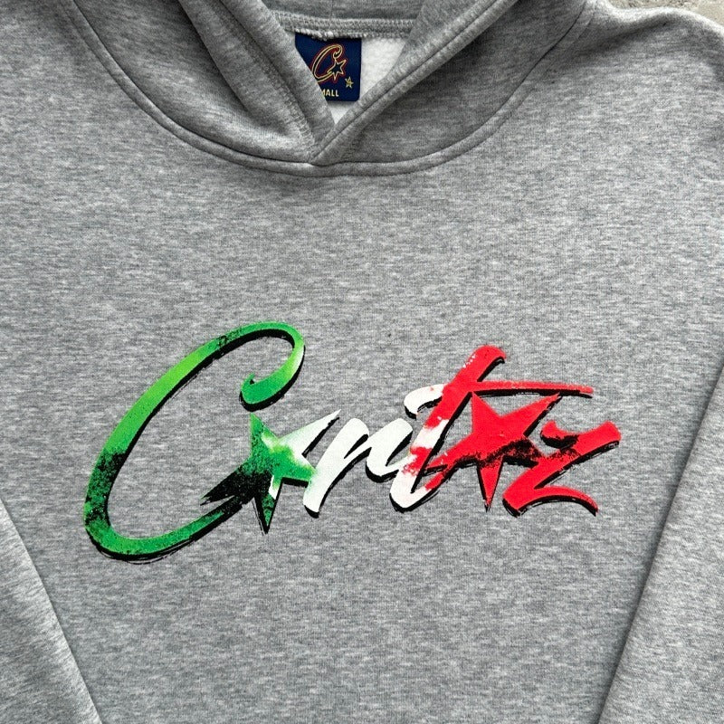 Allstarz Italia Hoodie - Corteiz [BLACK/GREY]