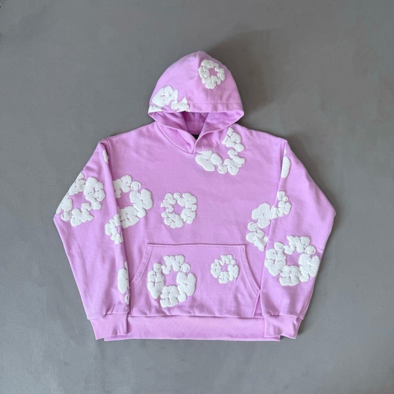 DNMTRS The Cotton Wreath Powder Hoodie [PINK/BLUE]