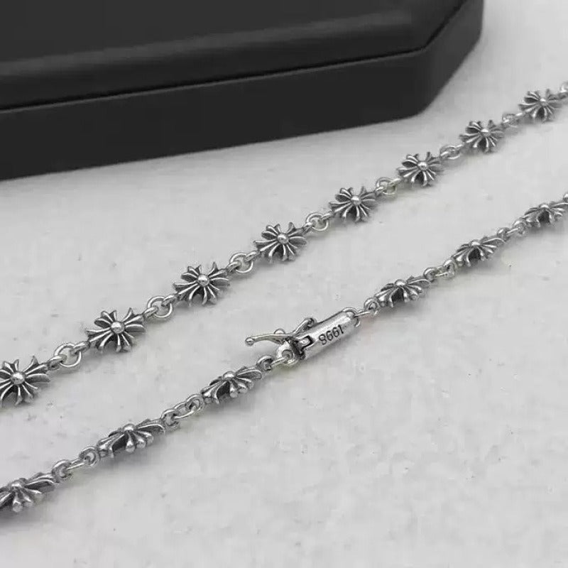 Chrome Hearts Silver Cross Necklace