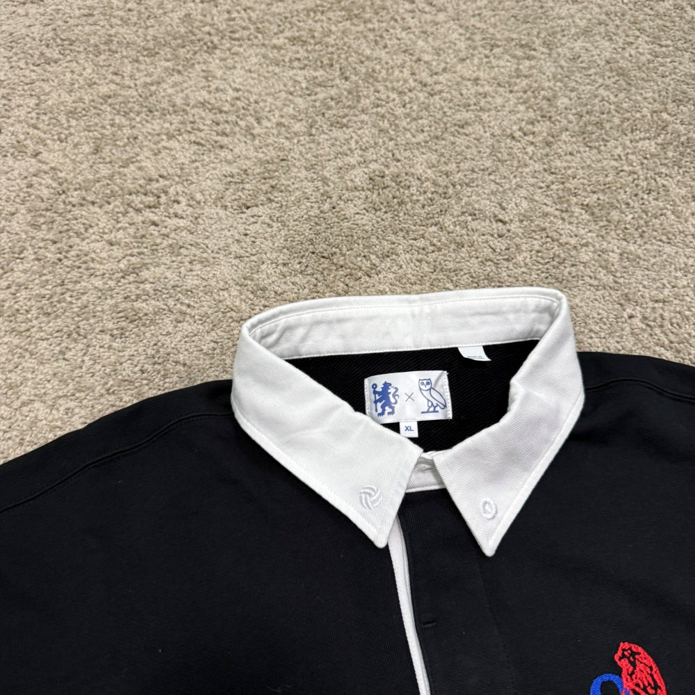 October’s Very Own (OVO) x chelsea FC Rugby Sweatshirt [BLACK/BLUE]