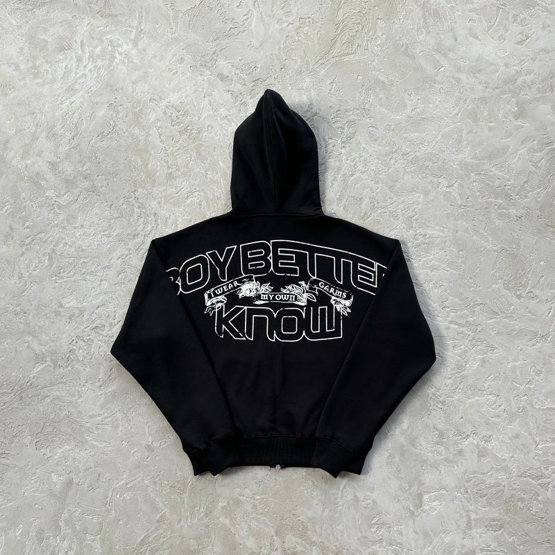 BBK ROYALE ZIP HOODIE/PANTS [BLACK] - Corteiz.RTW