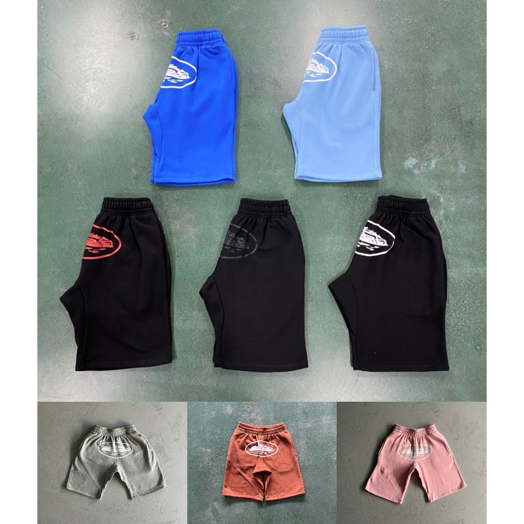 OG Alcatraz Shorts - Corteiz [BLACK/TRIPLE BLACK/BABY BLUE/BROWN/DARK BLUE/BROWN/PINK]]