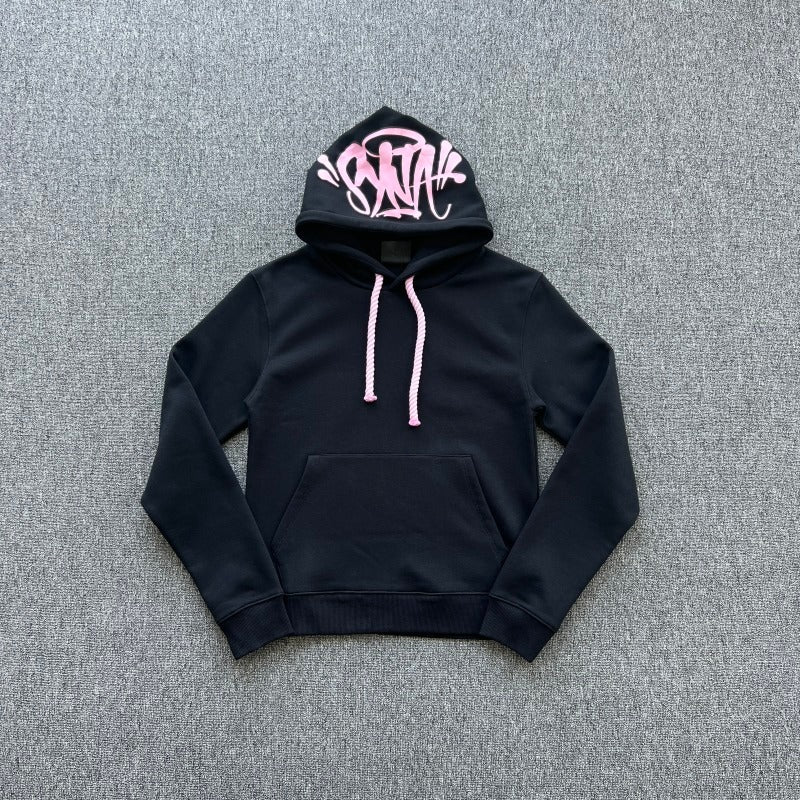 Syna World Syna Logo Tracksuit - Black (Pink Text)