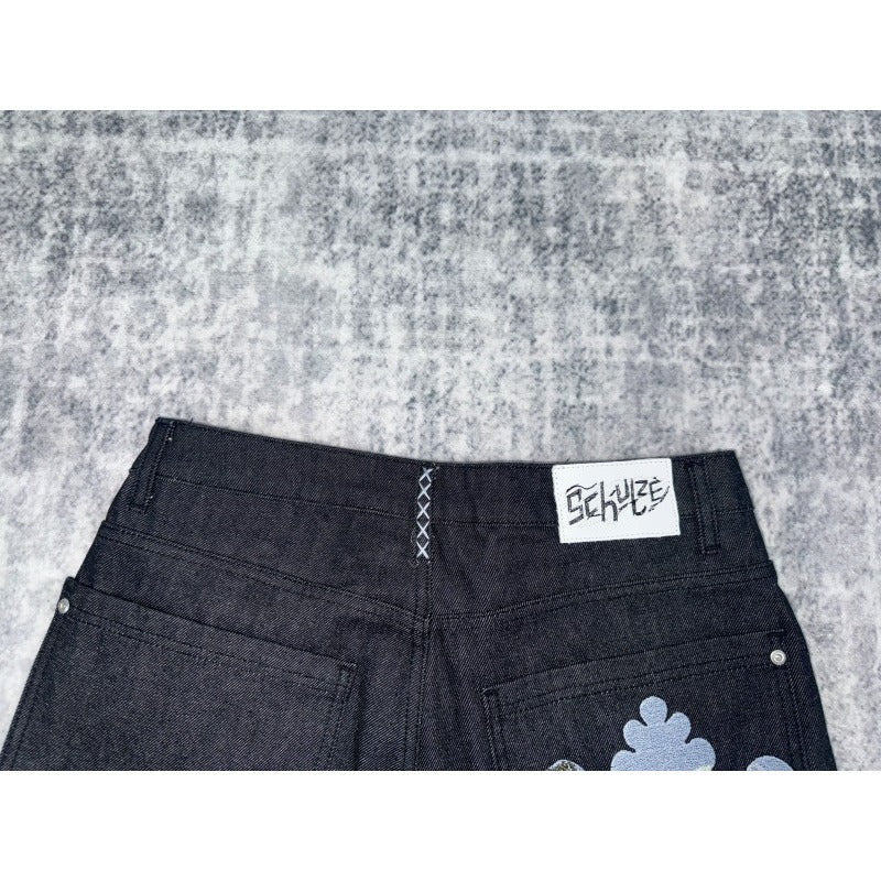 dershutze "aziza" black raw Jorts 02